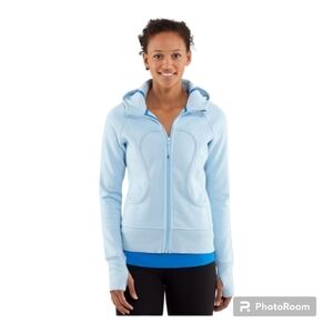 Lululemon light blue Scuba stretch jacket